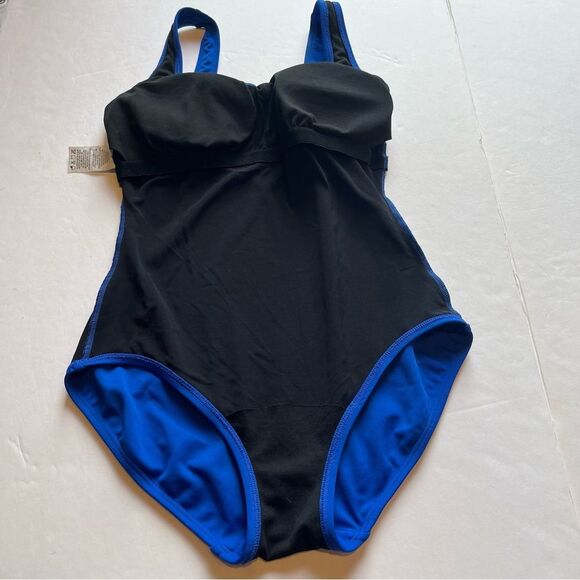 TYR Women's Royal Blue One Piece Swimwear Size 8 - Picture 6 of 10